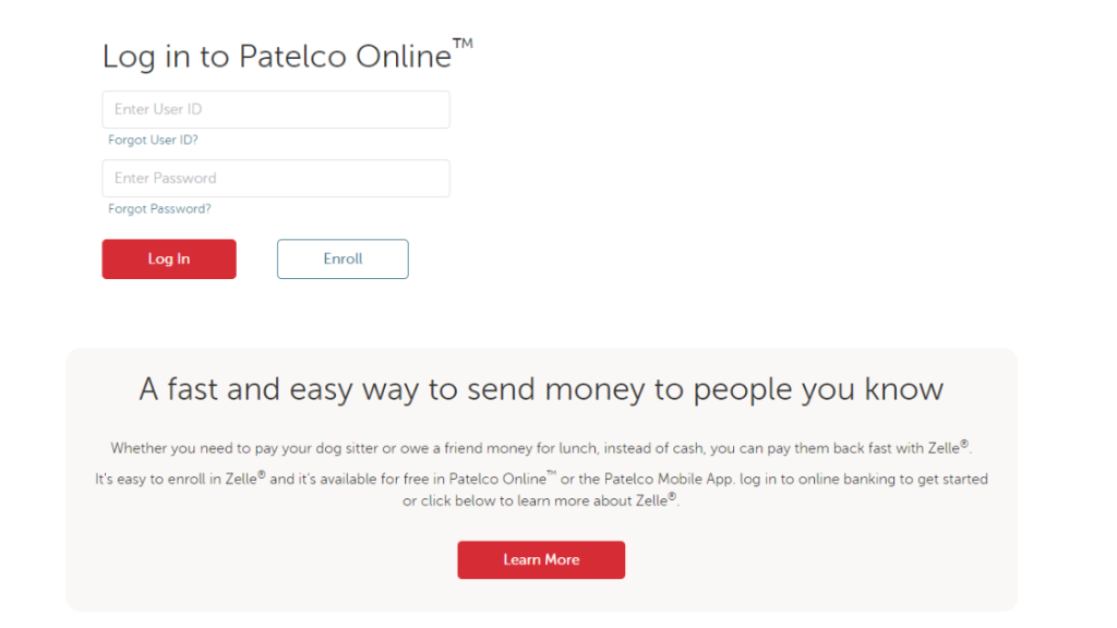 How to reset Patelco login details?