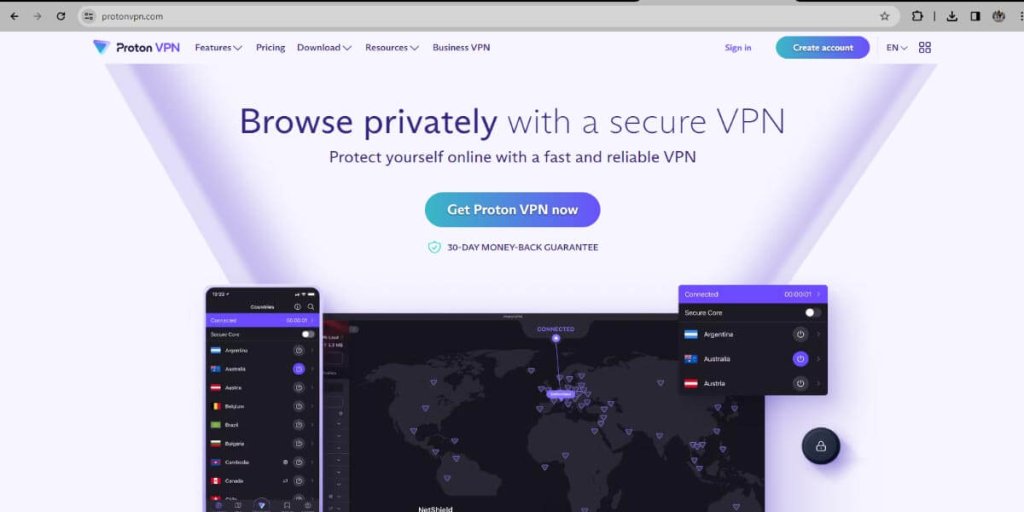 ProtonVPN - Best Free Android VPN