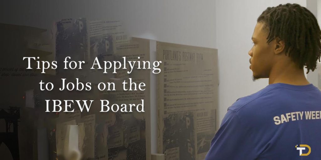 Tips for Applying to Jobs on the IBEW Board